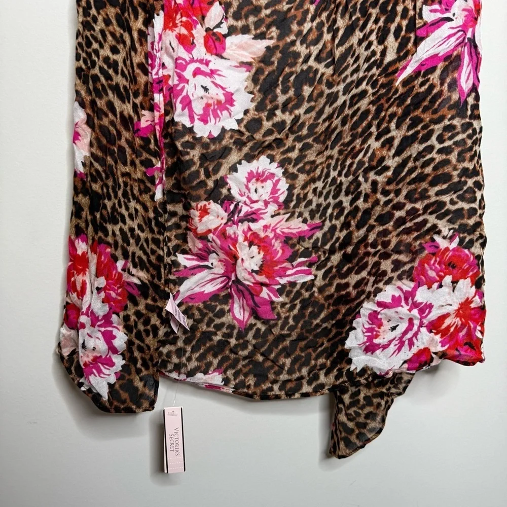 Victoria's Secret Sarong Swim Beach Cover-Up in an animal and floral print